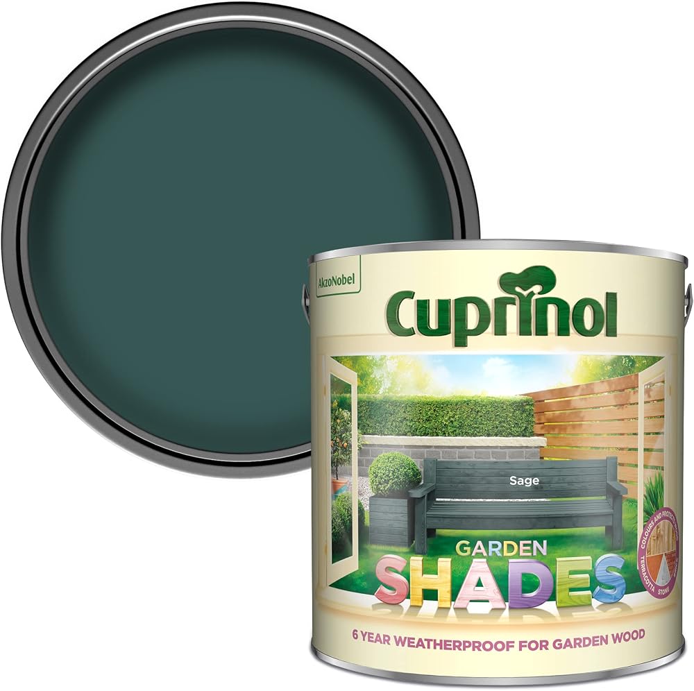 Cuprinol Garden Shades Exterior Woodcare Sage 2.5 Litres