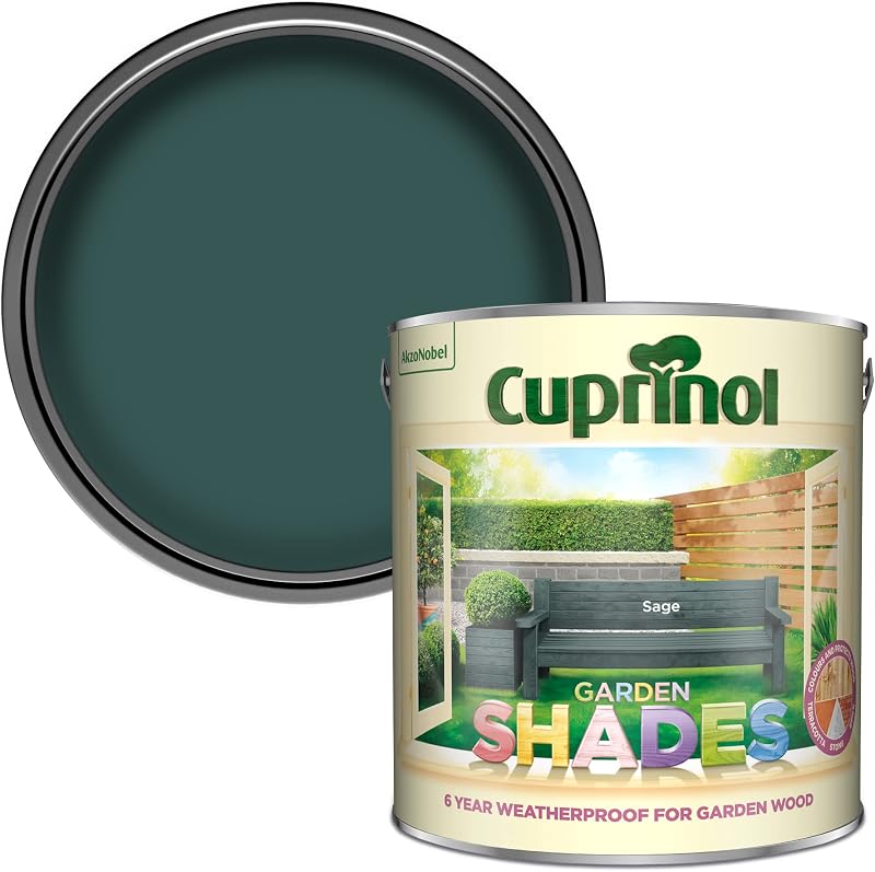 Cuprinol Garden Shades Exterior Woodcare Sage 2.5 Litres