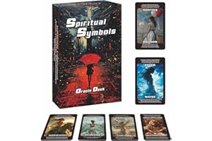 ZHQGYN Spiritual Symbol Oracle Cards, Oracle Deck for Beginners, Life and Psychology, Covering Love, Career, Cause and Effect, Meditation, interpersonal Relationships, Oracle Cards Deck