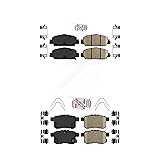 AmeriBRAKES Front Rear Ceramic Disc Brake Pads Kit