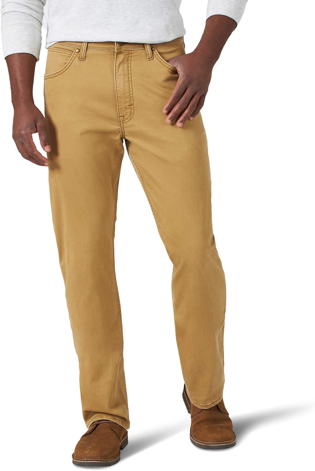 Wrangler Men's Authentics Straight Fit Twill Pant at  Men’s Clothing store