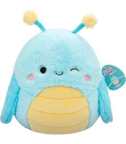 Squishmallow FuzzAMallows Plüschtier Miracle, der rosa Fuchs 30 cm