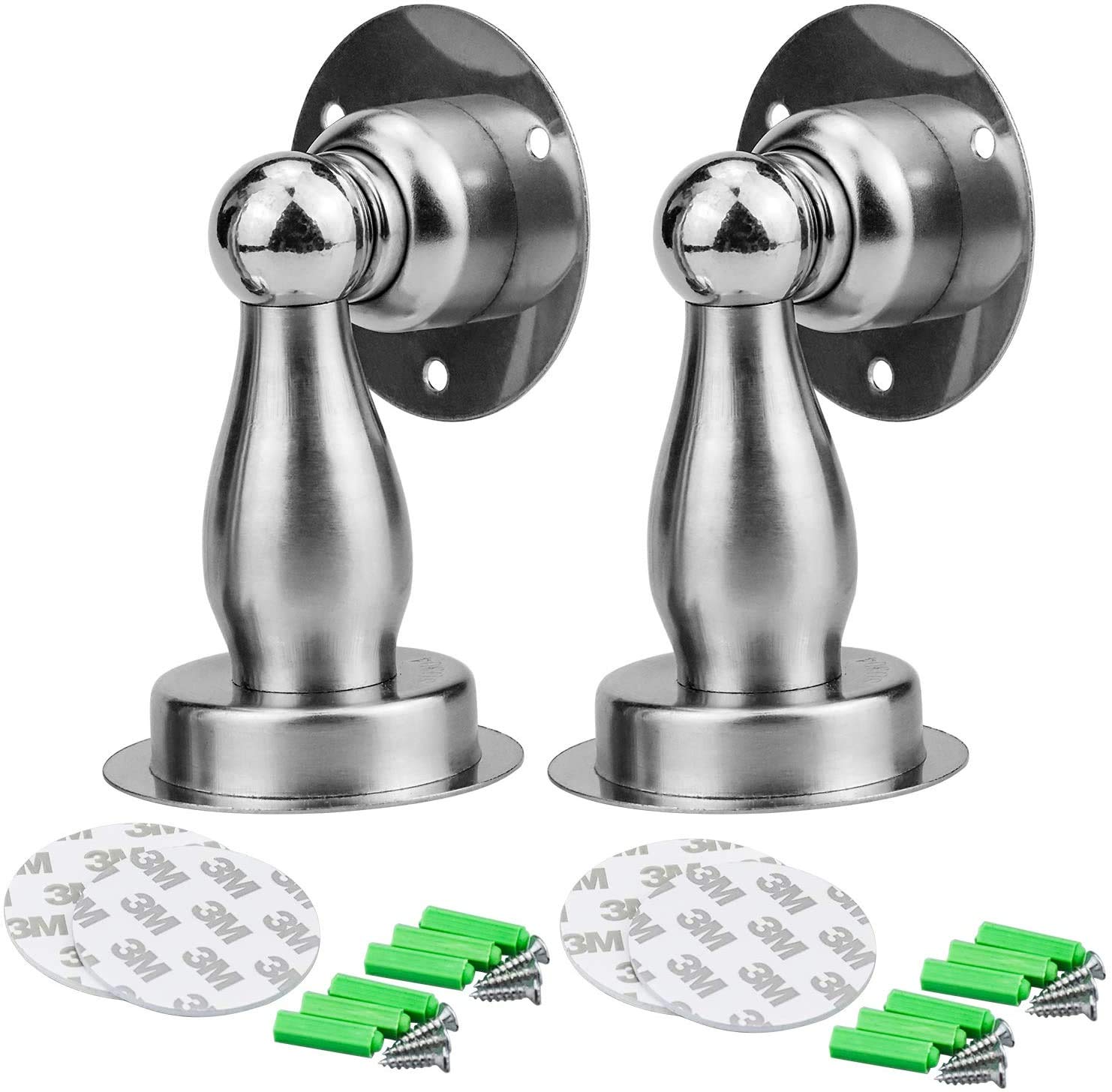 Türfeststeller Edelstahl 2x Türstopper Türfeststeller Bodentürstopper Bodentürpuffer Türstopper Zum Schrauben