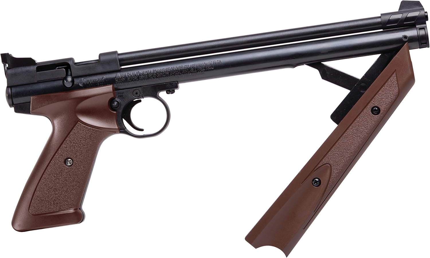Crosman P1377BR American Classic Multi Pump .177-Caliber Pneumatic Pellet Air Pistol, Brown : Sports & Outdoors
