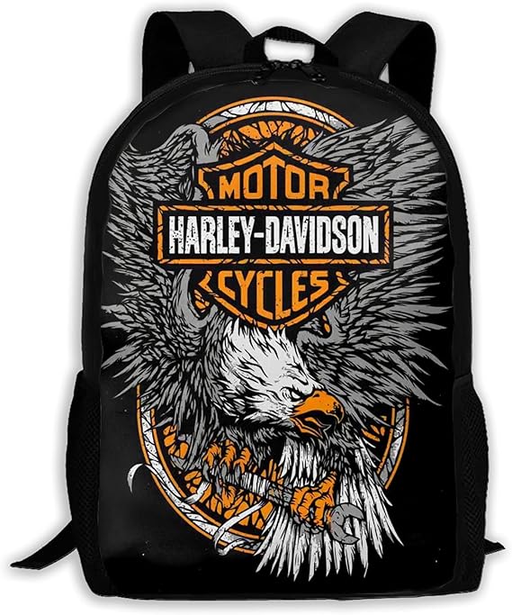 Harley Davidson Backpack, Rucksack for Kids and Teenagers, Large