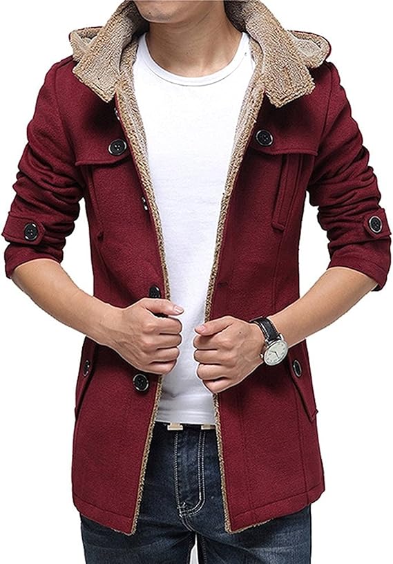 Amazon Co Jp Jiajia ジア ジア チェスターコート メンズ 冬服 ウール モッズコート メンズ コート ミリタリー ハーフコート ロングコート ジャケットアウター チェスターフィールドコート ビジネス 紳士服 細身 通勤 厚手 シンプル ファション M レッド 服