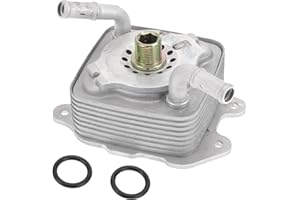 HEROFFIX 1 Pc Engine Oil Cooler for Nissan TITAN Transmission Oil Cooler Trans Cooler with 2 Pcs O-ring Seals No.21305EZ30A S