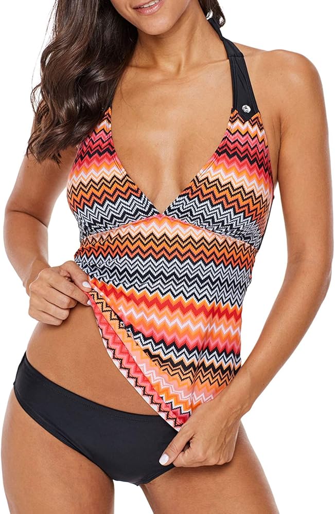 womens halter tankini swim tops