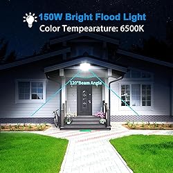 LED Flood Lights Outdoor, 2 Pack 150W 15000LM