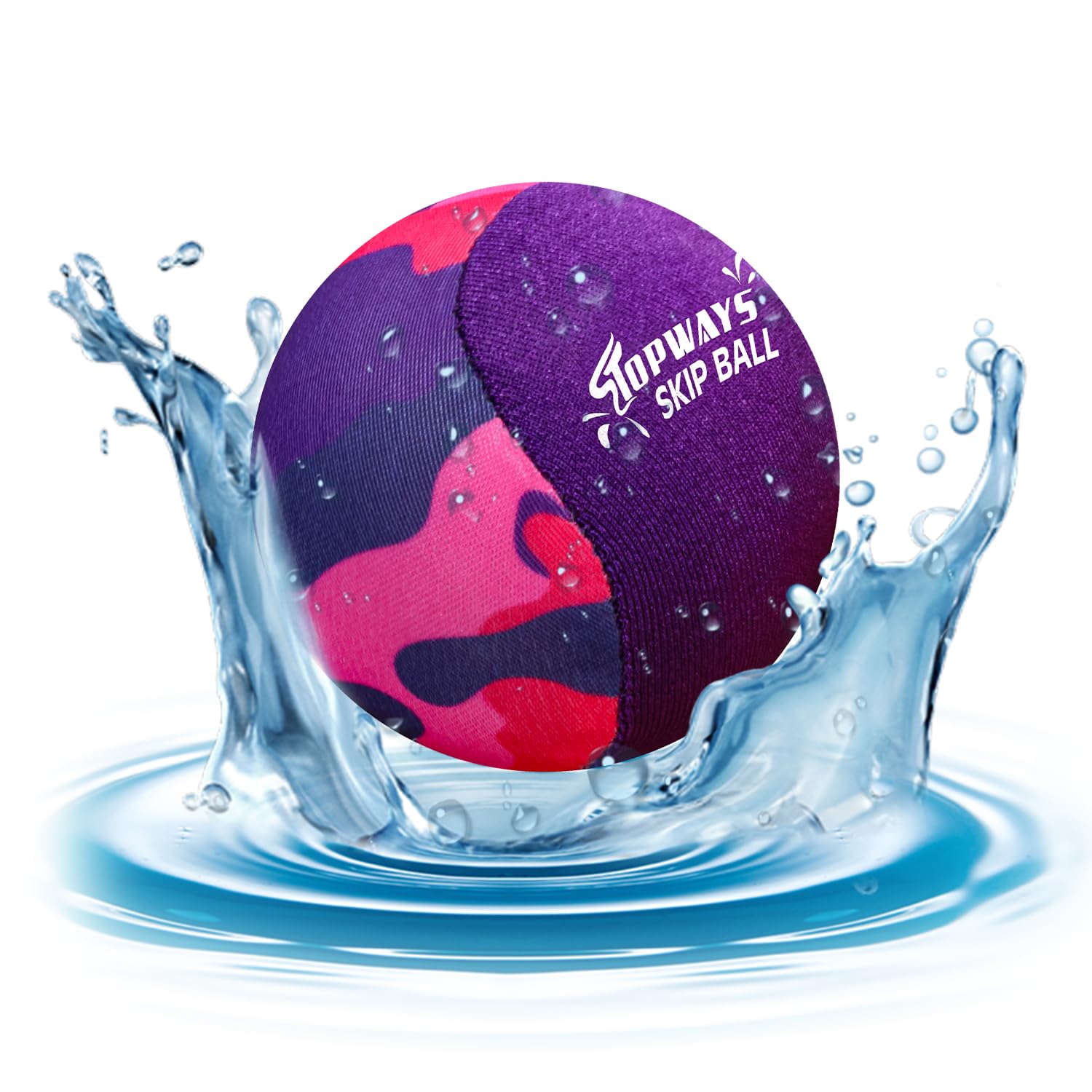 Water Bouncing Ball, Swimming Pool Toys Water-Proof Beach Toys, Water Skipping Ball, Pool Games for Kids & Adults (skip balls)