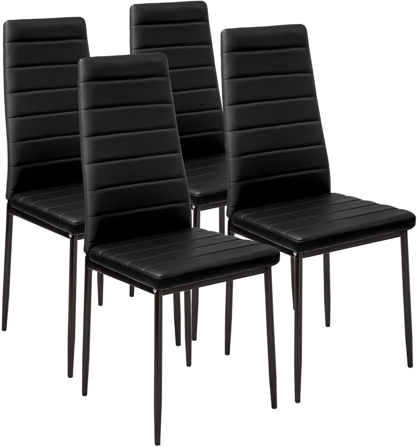 Panana Stunning Modern Faux Leather Black White Dining Chair 4/6 Chairs