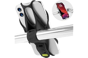 【Bone】 Bike Tie 3 Bike Phone Mount Universal Phone Holder for Bike Handlebar, Compatible with iPhone 14 -11 Pro Max XS X 8 Pl