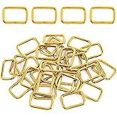 Swpeet 60Pcs 1 Inch / 25mm Heavy Duty Metal Ring Buckle Webbing Belts