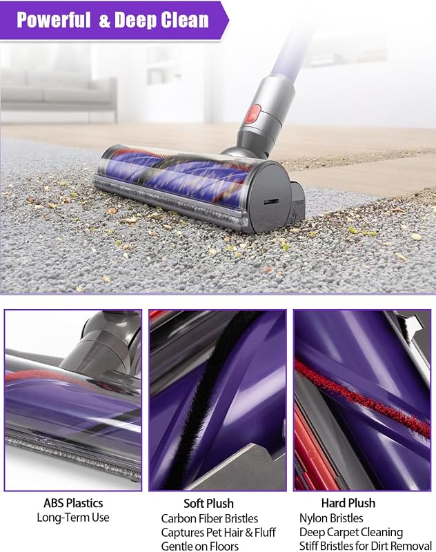 Cepillo Eléctrico Compatible con Dyson V7 V8 V10 V11 V15 Aspiradoras — foto 4 de 6