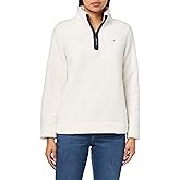 Nautica womens Mockneck Fleece Sweater Pullover