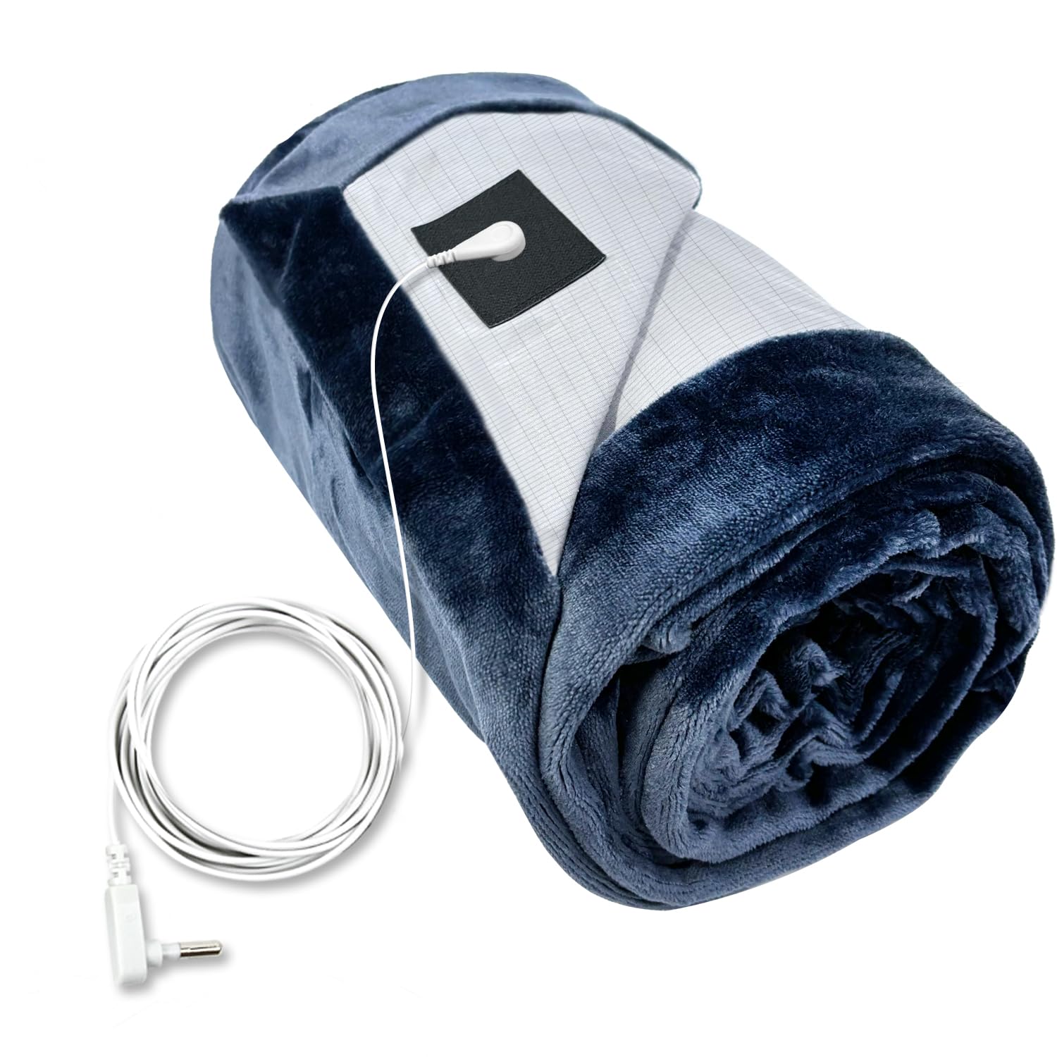 Photo 1 of +++DIFFERENT COLOR+++STARLENGET Grounding Blanket for for Bed Sleeping Therapy, Pain Relief,Imrpoving eep. Grounded Throw Kit, Conductive Silver Fiber Blanket. Grounding Cord Included 80 x 55 Inch Throw