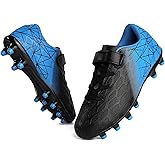 Skerxut Soccer Cleats, Kids Firm Ground Football Shoes, Boys Girls Athletic Outdoor