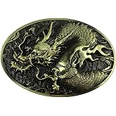 Antique Dragon Belt Buckle Metal Western Cowboy Belt Buckle