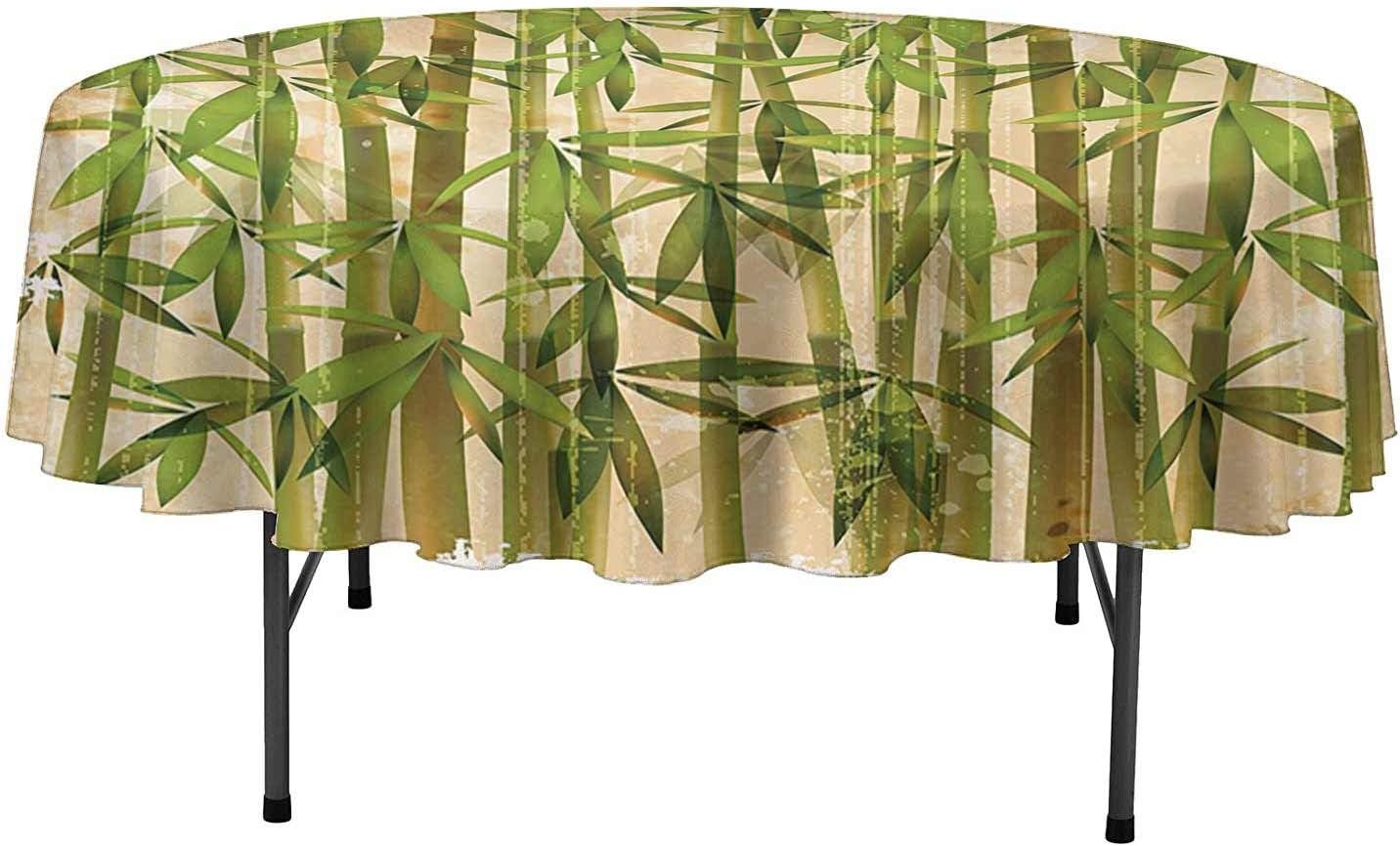 Bamboo House Decor Collection Cloth Tablecloths Modern Illustration
