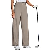 Women's Wide Leg Golf Dress Pants 27"/29"/31" Flowy Travel Work Slacks Trousers UPF 50+ Business Casual Outfits Palazzo Pants