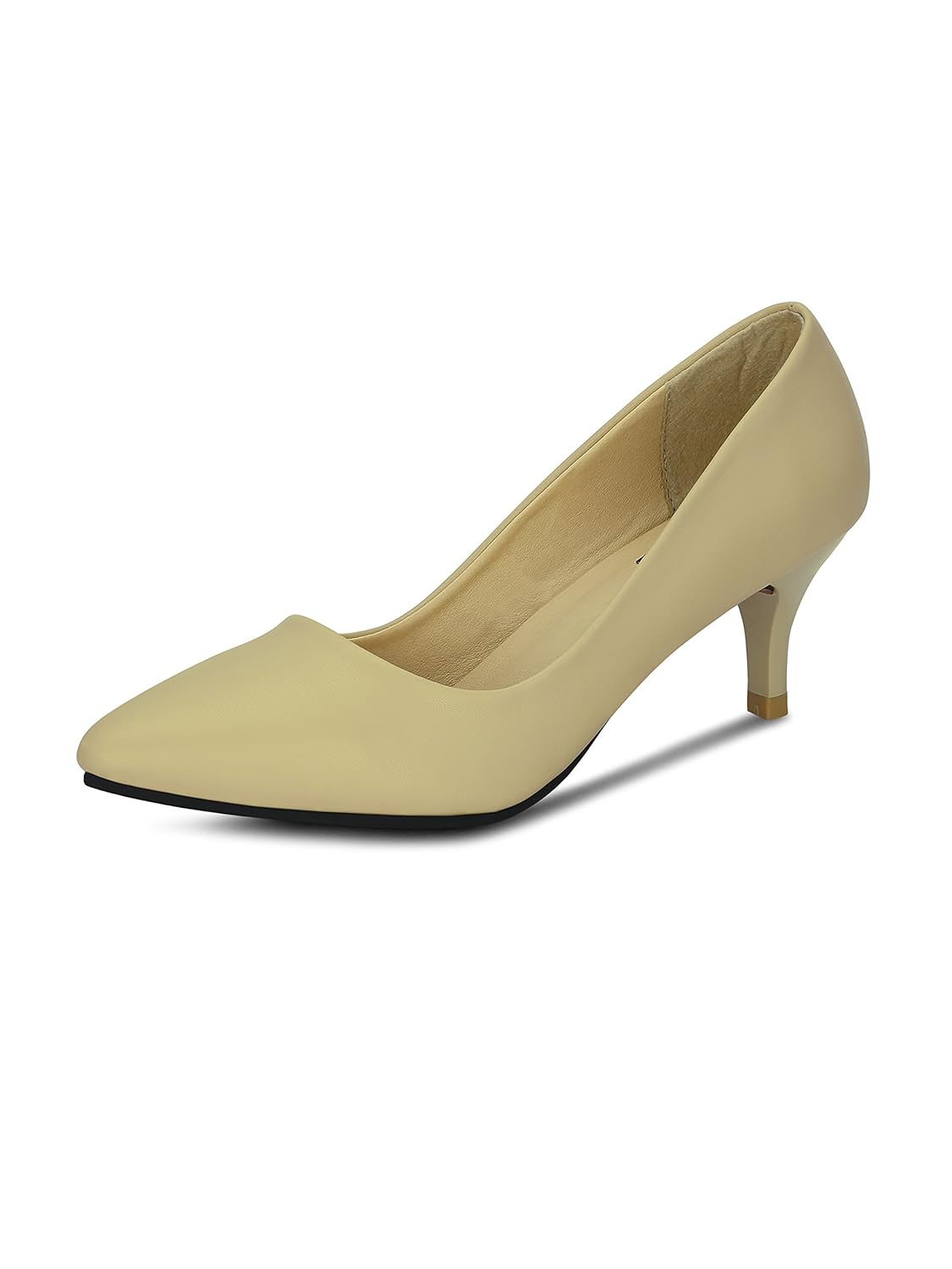 get glamr women's beige pumps (get(get-4368)-4 uk