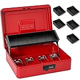 Sgorlds Large Locking Cash Box with Combination