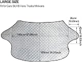 SMALUCK Car Windscreen Cover Sun Shade UV 145x100 cm all weather view 3