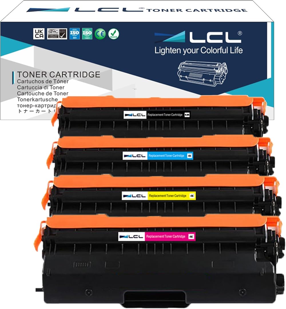 LCL TN423 Toner 4PK KCMY Compatible Brother HL-L8260 L8360 L9310 MFC-L9570