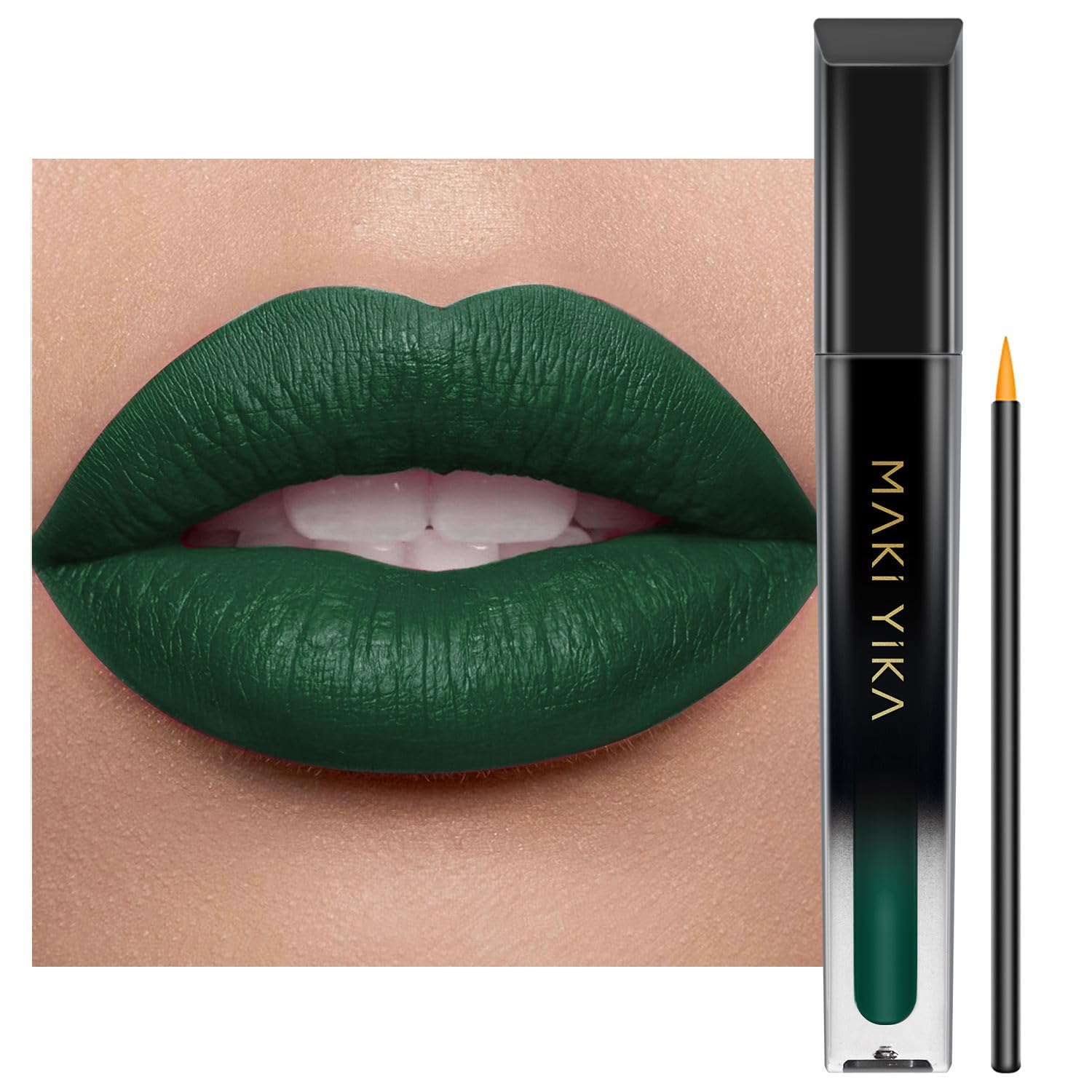 MAKI YIKA Green Lipstick for Women Color Stay Long