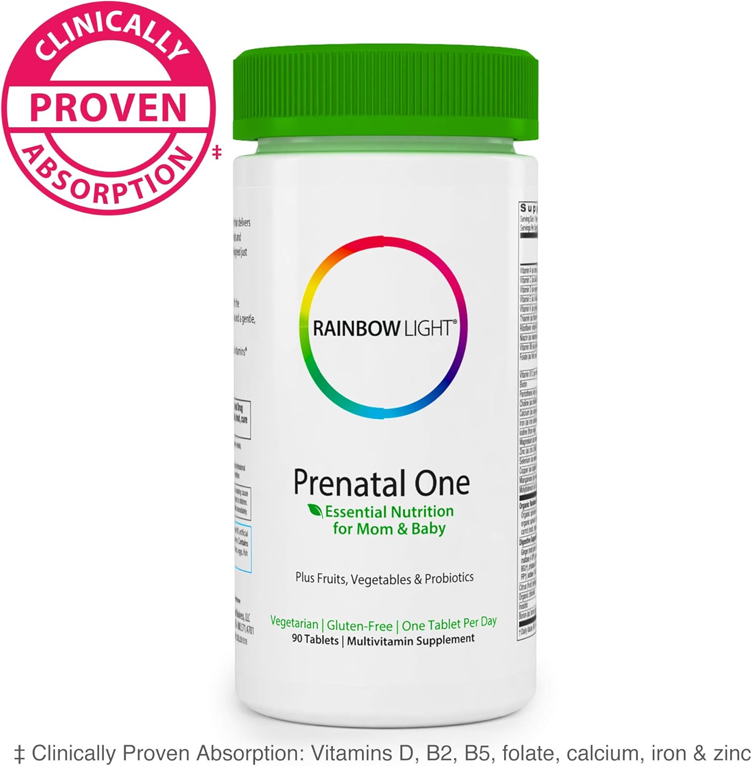 Rainbow Light Prenatal One Prenatal Vitamins, Promotes Immune Health
