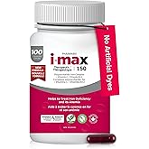 Pharmaris i-max Iron Supplement 150 mg, Vitamin C 250 mg & B12 1000 mcg, Iron Supplement Treatment for Women & Men, Once Daily, 100 Capsules