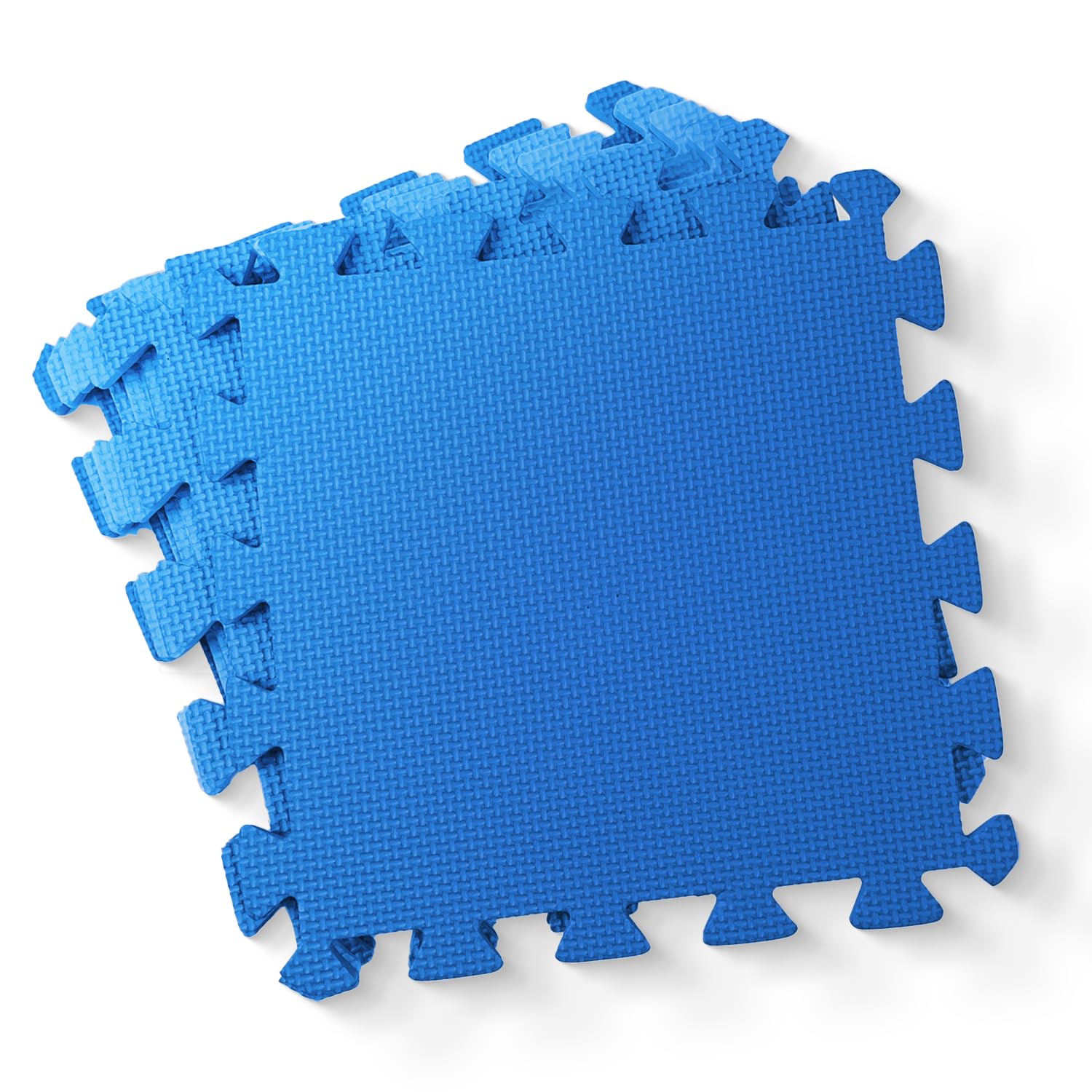 kidoola Foam Baby Play Mat (29x29cm) – Thick & Soft EVA Foam Interlocking Floor Tile Matting for Children – Safe & Comfortable 7mm Thick Play Flooring (9pc) - Blue