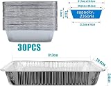LATERN 30Pcs Aluminium Foil Baking Trays 31 x 21 x 5cm Disposable view 4