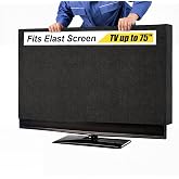 Fanfanwin 75 Inch Black TV Cover for Moving, Scratch Resistant Protector | Tear Resistant Textile Protecting Flat Screen Tvs, Reusable for Moving Renovation Dust Protection, Easy Storage