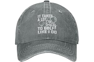 Hoteiles It Takes A Lot of Balls to Golf Like I Do Hat for Women Baseball Cap Graphic Caps