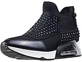 Ash Laser Stone Trainers Black