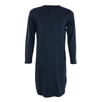 Living Crafts Damen/Herren Retro Nachthemd Bio-Baumwolle