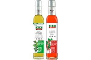 Youjia Chili and Green Sichuan Pepper Oil Set, Premium Bold Flavor Spicy Finishing Oil,Asian Kitchen Pantry for Stir-fry, Bra