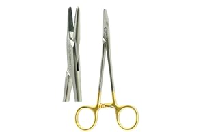 ARTLAB Premium German Mayo Hegar Needle Holder Driver |Needle Driver with Tungsten Carbide Inserts Tip |Dental Ortho Needle Holder Locking| Sizes (Mayo hegar N/H 6.5")