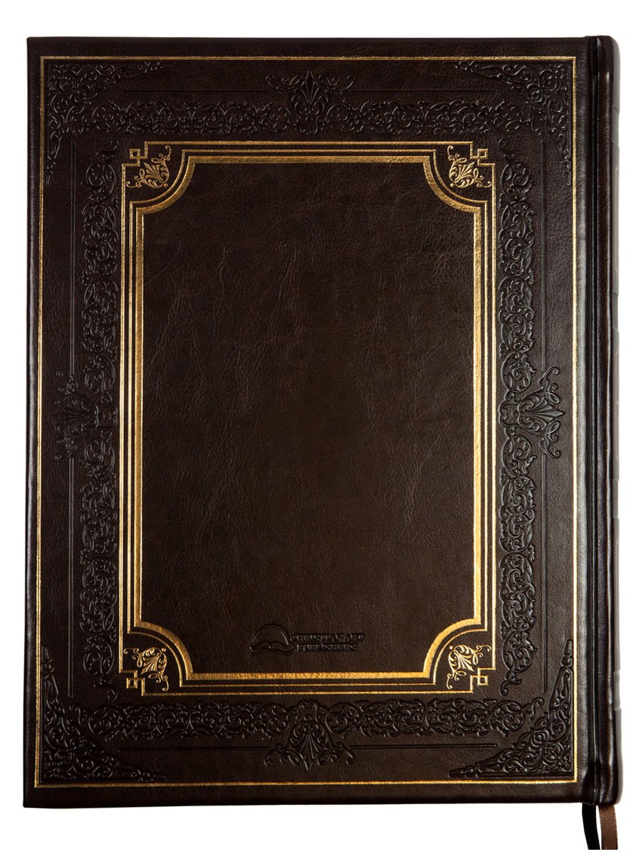 KJV Holy Bible, Classically Illustrated Heirloom Family Bible, Faux Leather Hardcover - Ribbon Markers, King James Version, Dark Brown/Gold (KJV Family Editions)