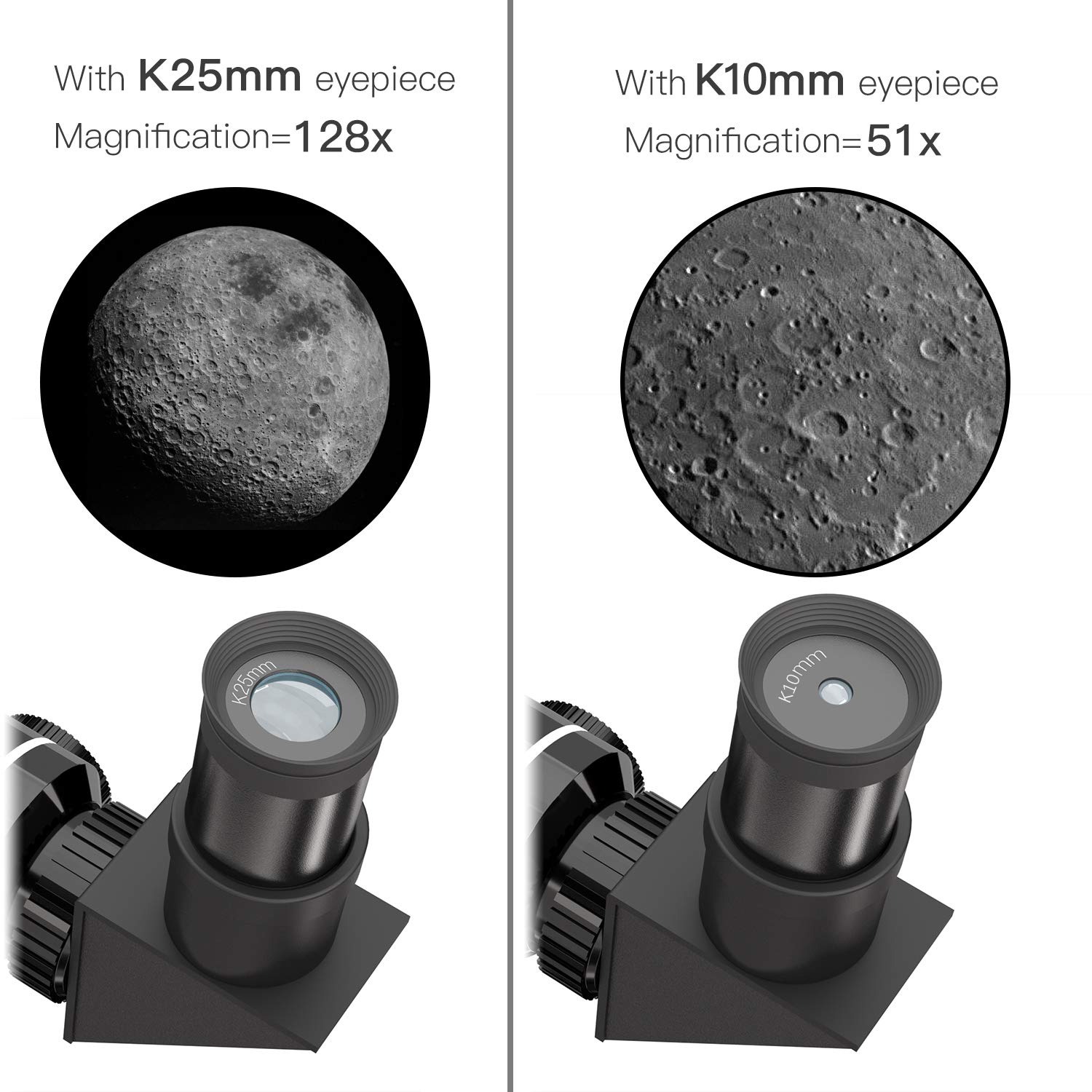 Emarth Telescope, Travel Scope, 70mm Astronomical Refracter Telescope