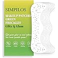 Glitter Freckles Face Tattoo, Green Face Glitter - Waterproof and Long-Lasting Face Glitter Speckles, Sparkle Makeup Patches for Rave Festivals and Parties (GREEN - 8 Sheets)