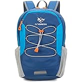 IVYGREEN Little Kids Hiking Backpack for Boys or Girls, Small Daypack for Camping or Travel (Blue, Medium)