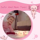 Ammonite Axolotl Night Light Soft Silicone LED Touch Lamp Kids Baby Room view 5