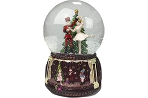 MusicBox Kingdom Snow Globe Nutcracker Ballet with Melody Nutcracker Suite by Tchaikovsky Decorative Item