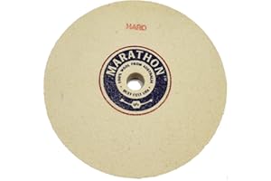MARATHON 100% WOOL FROM AUSTRALIA BEST FELT USA BFC Marathon 5" Felt Honing Wheel, 1/2"" Thick, 1/2" Arbor Hole, Hard Density