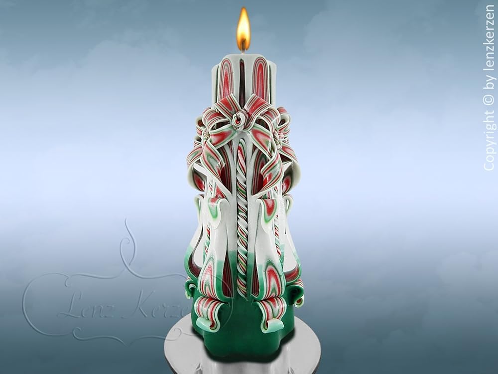 Carved Candles Christmas Candles Christmas Decorations Christmas gifts