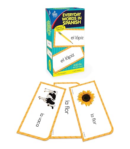Carson Dellosa 104 Everyday Sight Words in Spanish Flash Cards for Kids ...