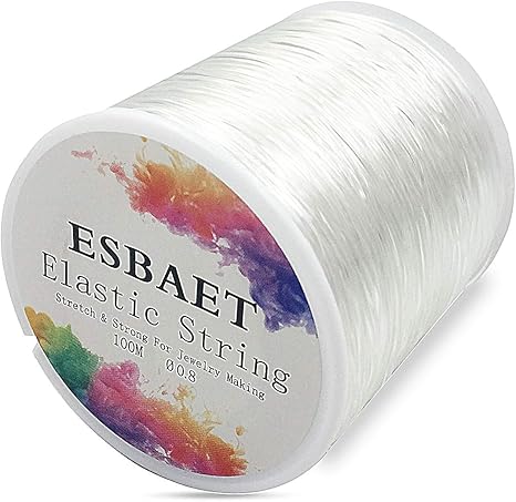Amazon Esbaet ナイロン テグス オペロン ゴム ブレスレット用 弾力紐 シリコンゴム 水晶の線 Diy 伸縮性 通しワイヤー 手芸用品 工芸 手編み結び紐 ジェリー作り 素材 アクセサリーパーツ クリア色 径0 8mm 100m巻き 1個 アクセサリー用紐 糸 通販