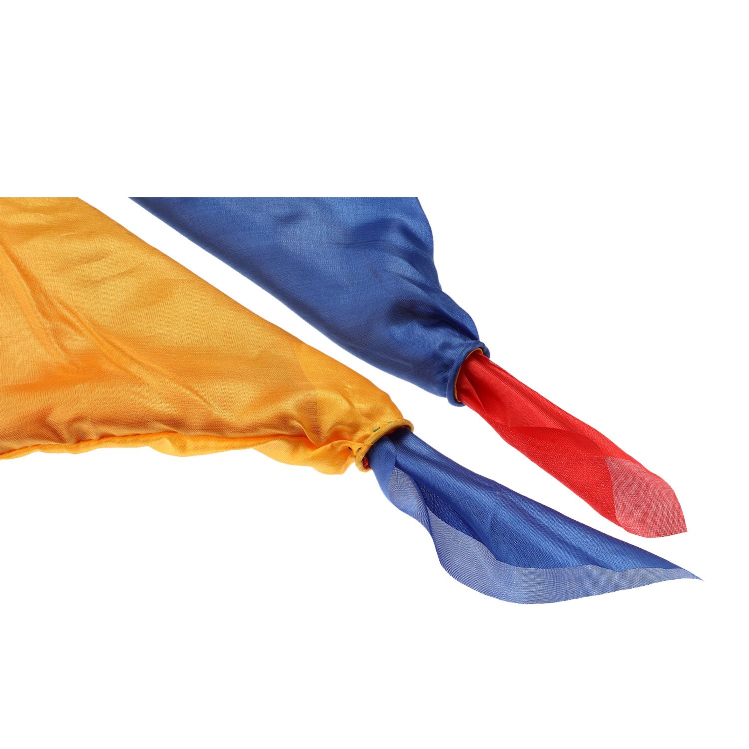 HESTYA 2 Pieces Magic Scarves Color Changing Silk Hanky Props for Trick Streets Four-Color Silk Magic Props Magician Accessories